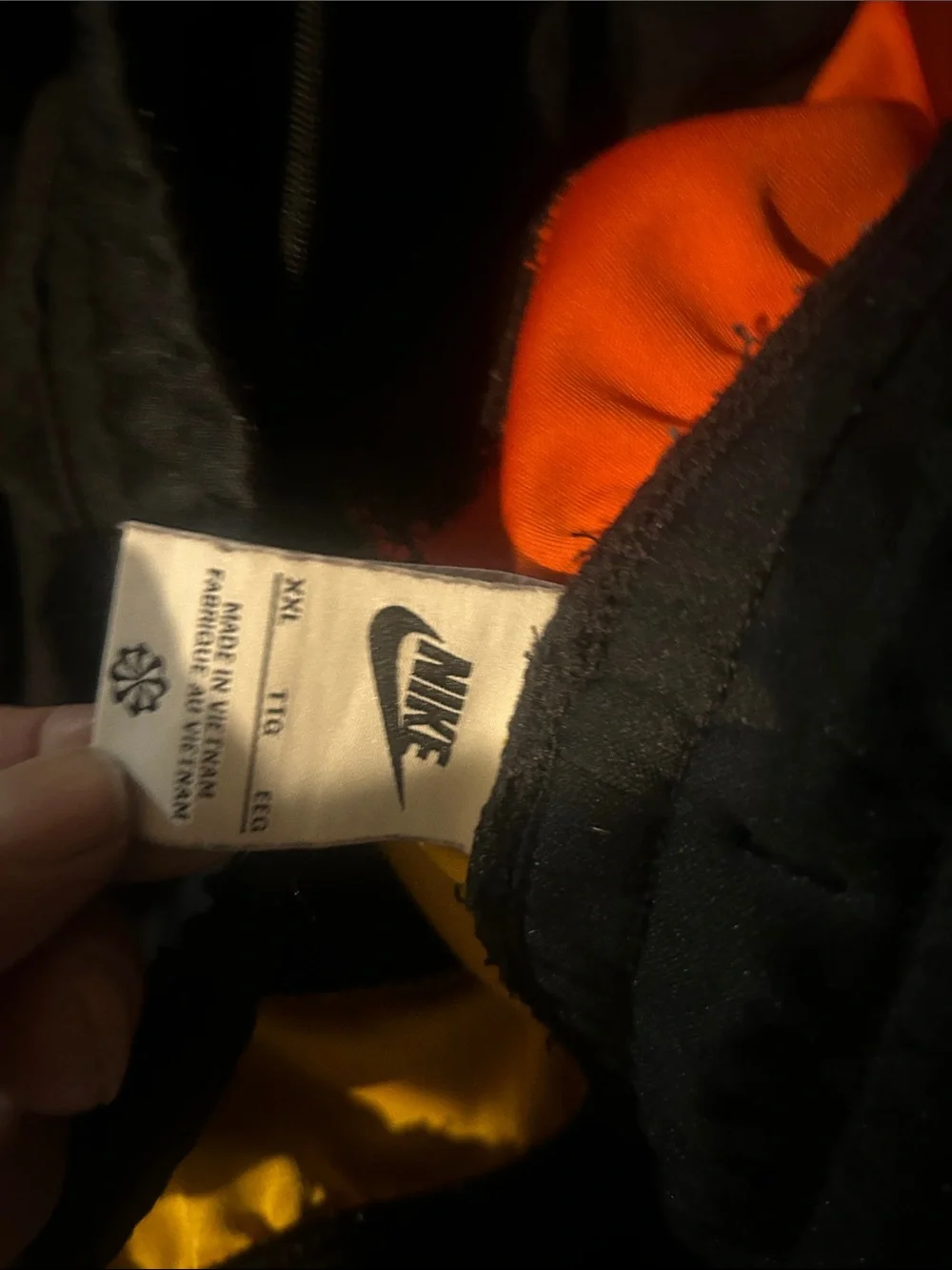 Nike Kids Colorblock Zip Jacket — Black, Orange & Yellow